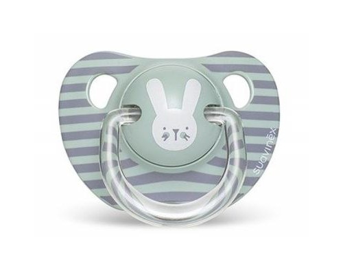 Пустушка Suavinex Hygge анатоміч. Затишні історії 6-18 міс. бірюзовий зайчик (306568)