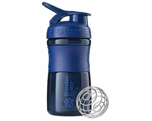 Шейкер спортивний BlenderBottle SportMixer 590ml Navy ORIGINAL (SM 20oz Navy) Шейкер спортивний BlenderBottle SportMixer 590ml Navy ORIGINAL (SM 20oz Navy)
