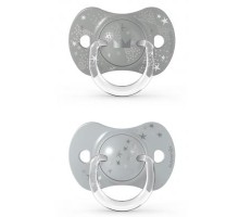 Пустушка Suavinex Чарівні історії 18 міс. 2 шт. срібна корона (307344)