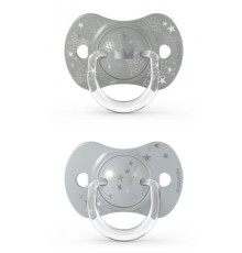 Пустушка Suavinex Чарівні історії 18 міс. 2 шт. срібна корона (307344)