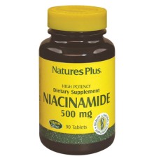 Вітамін Natures Plus Ніацинамід (В3), Niacinamide, 500 мг, 90 таблеток (NAP-01890)
