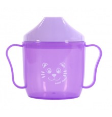 Поїльник-непроливайка Baby Team зі спаутом фіолетова 180 мл (5007_фиолетовый)