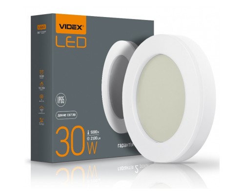 Світильник Videx LED ART IP65 VIDEX 30W 5000K (VL-BHFR-305)