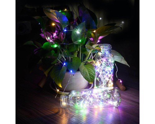 Гірлянда ColorWay пробка для пляшки на батарейках LED 20/2М (5шт/уп) кольорова (CW-GC-20L2BMC)