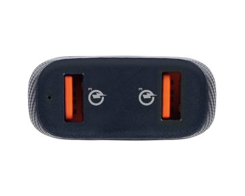 Зарядний пристрій Gembird 2 port 36W QC3.0 (TA-U2QC3-CAR-01)
