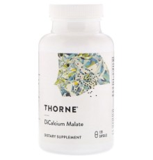 Мінерали Thorne Research Дикальцій Малат, Dicalcium Malate, 120 Капсул (THR-00650)