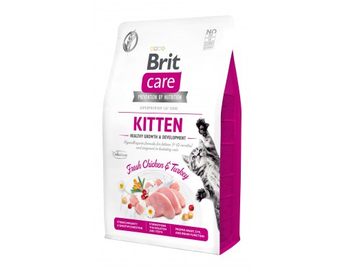 Сухий корм для кішок Brit Care Cat GF Kitten HGrowth and Development 2 кг (8595602540679)