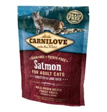 Сухий корм для кішок Carnilove Cat Sensitive and Long Hair 400 г (8595602512294)