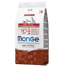 Сухий корм для собак Monge Dog Mini Puppy&Junior зі смаком ягняти 800 г (8009470011518)