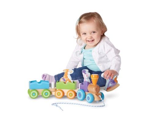 Ігровий набір Melissa&Doug дерев'яний потяг з тваринами (MD14608)