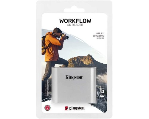 Зчитувач флеш-карт Kingston Workflow Dual-Slot SDHC/SDXC UHS-II (WFS-SD)