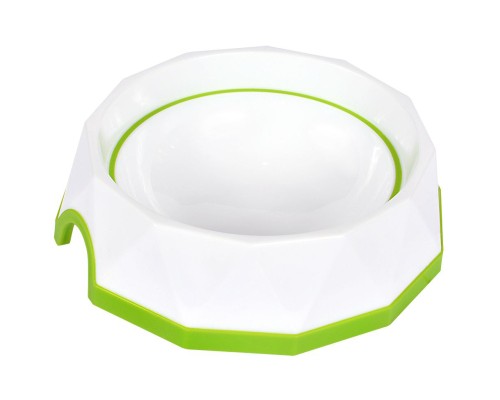 Посуд для собак AnimAll Миска діамант PS8007 500 мл (зелено-біла) (6914068020259)