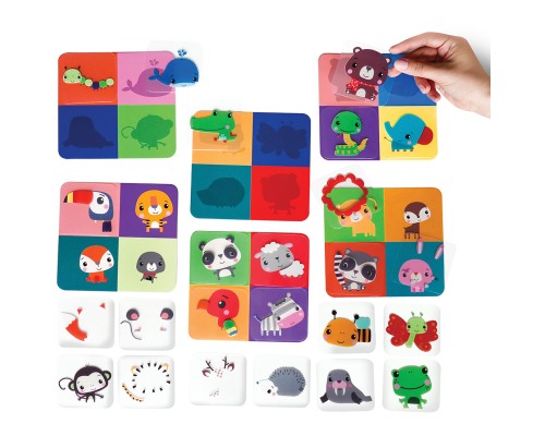 Розвиваюча іграшка Vladi Toys Гра з пластиковими картками Fisher Price Вгадай тварину (укр) (VT2100-10)