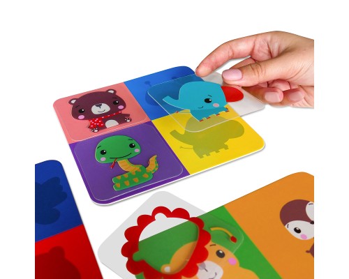 Розвиваюча іграшка Vladi Toys Гра з пластиковими картками Fisher Price Вгадай тварину (укр) (VT2100-10)