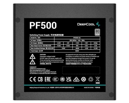 Блок живлення Deepcool 500W PF500 (R-PF500D-HA0B-EU)