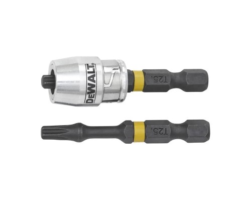 Набір біт DeWALT IMPACT TORSION, ударні, T25, L=57 мм, 2 шт + магнітний тримач (DT70538T)