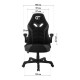 Крісло ігрове GT Racer X-2656 Black/Gray