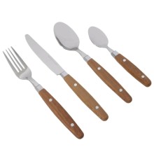 Набір туристичного посуду Gimex Cutlery Nature 16 Pieces 4 Person Wood (6960904)