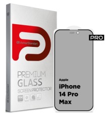 Скло захисне Armorstandart Pro Anti-spy Matte Apple iPhone 14 Pro Max Black (ARM68605)