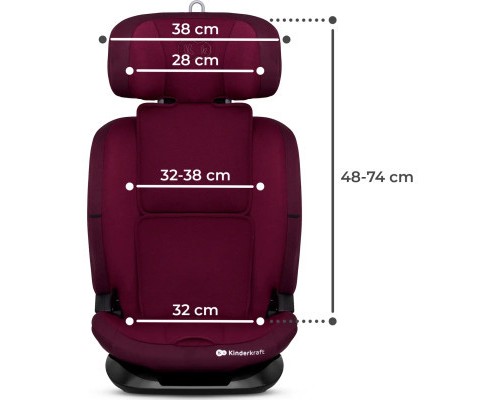 Автокрісло Kinderkraft Oneto3 i-Size Cherry Pearl (KCONE300RED0000) (5902533922185)