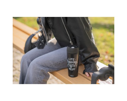 Термокружка Ardesto Coffee Time 450 мл Чорна (AR2645BC)