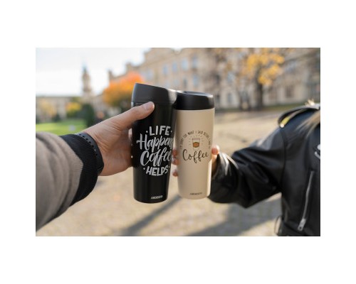 Термокружка Ardesto Coffee Time 450 мл Чорна (AR2645BC)