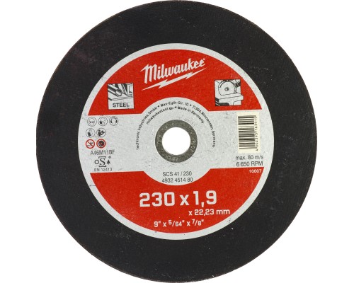 Круг відрізний Milwaukee SCS 41/230х1.9 (4932451480)