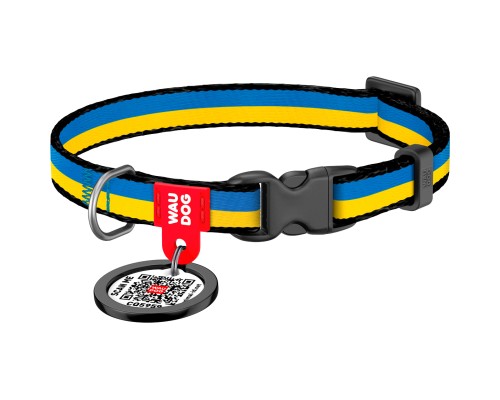 Нашийник для тварин WAUDOG Nylon з QR паспортом 