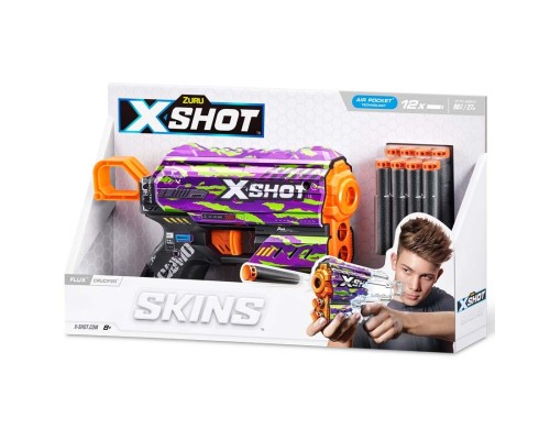 Іграшкова зброя Zuru X-Shot Швидкострільний бластер Skins Flux Crucifer (8 патронів) (36516J)