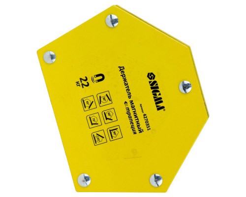 Магніт для зварювання Sigma трапеція 22кг 90x54x54x43мм (30,45,60,75,90,135 °) (4270351)