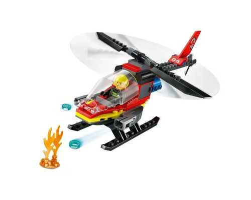 Конструктор LEGO City Пожежний рятувальний гелікоптер 85 деталей (60411)