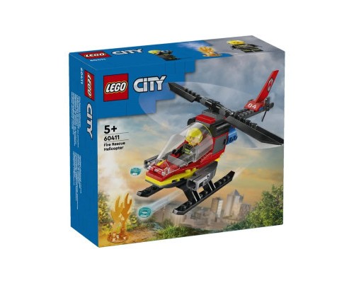 Конструктор LEGO City Пожежний рятувальний гелікоптер 85 деталей (60411)