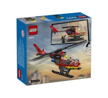 Конструктор LEGO City Пожежний рятувальний гелікоптер 85 деталей (60411)