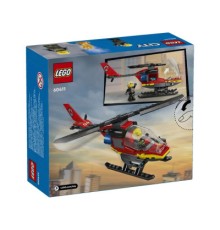 Конструктор LEGO City Пожежний рятувальний гелікоптер 85 деталей (60411)