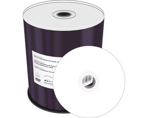 Диск DVD Mediarange DVD-R 4.7GB 120min 16x speed, inkjet fullsurface printable, Cake 100 (MR413) Диск DVD Mediarange DVD-R 4.7GB 120min 16x speed, inkjet fullsurface printable, Cake 100 (MR413)
