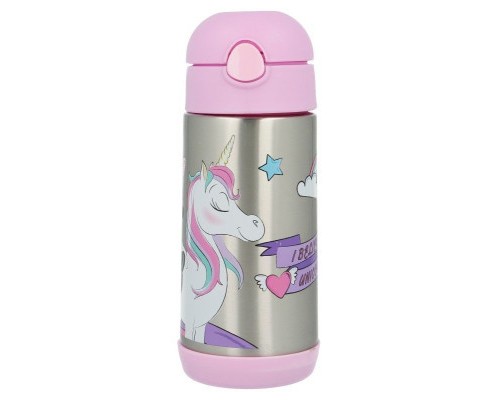 Поїльник-непроливайка Stor Disney - Minnie Mouse Unicorns Are Real Vacuum Steel Bottle 360 ml (Stor-18860)