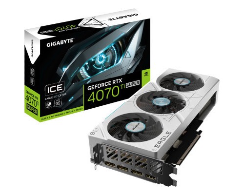Відеокарта GIGABYTE GeForce RTX4070Ti SUPER 16Gb EAGLE ICE OC (GV-N407TSEAGLEOC ICE-16GD)