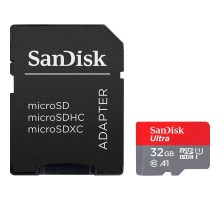 Карта пам'яті SanDisk 32GB microSDHC class 10 UHS-I A1 (SDSQUA4-032G-GN6IA)  Карта пам'яті SanDisk 32GB microSDHC class 10 UHS-I A1 (SDSQUA4-032G-GN6IA)