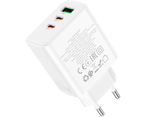 Зарядний пристрій HOCO C126A Pure White (6931474798725)