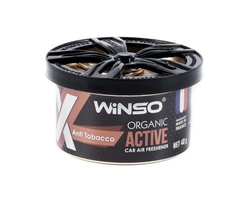 Ароматизатор для автомобіля WINSO Organic X Active 40gr - Anti Tobacco (533630) 
