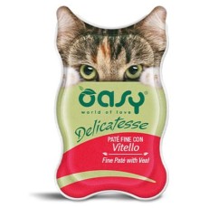 Паштет для котів OASY Adult з телятиною 85 г (8053017342245)