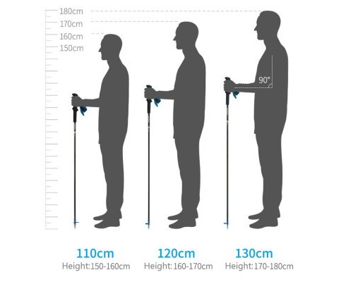 Трекінгові палиці Naturehike ST08 NH18D020-Z 110 см бордова 1 шт (6927595748527)