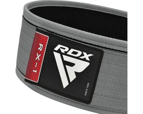 Атлетичний пояс RDX RX1 Weight Lifting Belt Grey S (WBS-RX1G-S)