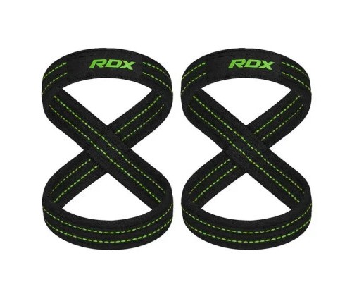 Кистьові лямки RDX Gym Lifting 8 Figure Straps Army Green M (WAC-W8AGN-M)