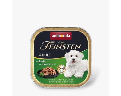 Консерви для собак Animonda Vom Feinsten delicious sauce Adult with Chicken + rabbi 150 г (4017721823357)