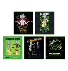 Зошит Kite Rick and Morty 24 аркушів, лінія (RM24-239)