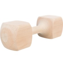 Іграшка для собак Trixie Гантель Дерев'яна Гранована 25 см (4011905032245)