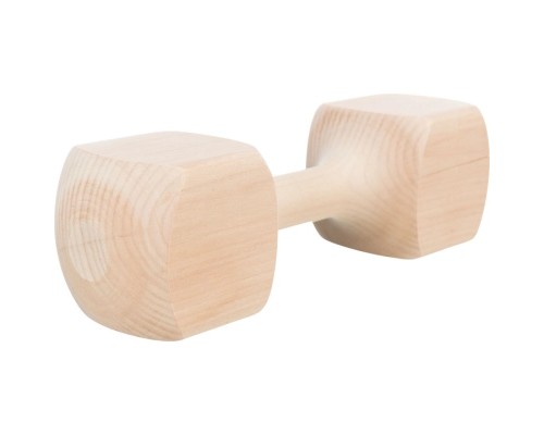 Іграшка для собак Trixie Гантель Дерев'яна Гранована 25 см (4011905032245)