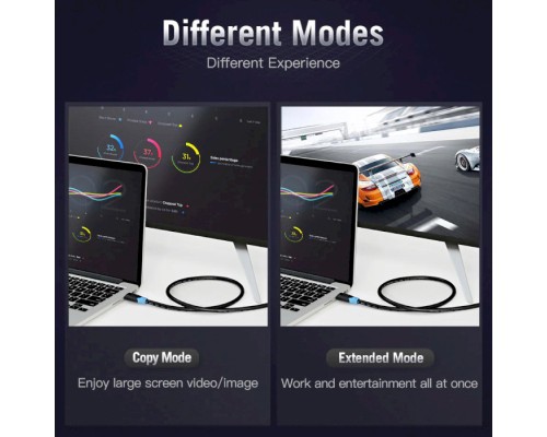 Кабель мультимедійний HDMI to HDMI 5.0m V2.0 4K 60Hz PVC Vention (AACBJ)