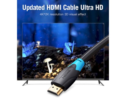 Кабель мультимедійний HDMI to HDMI 5.0m V2.0 4K 60Hz PVC Vention (AACBJ)